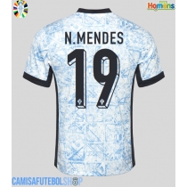 Camisa de time de futebol Portugal Nuno Mendes #19 Replicas 2º Equipamento Europeu 2024 Manga Curta